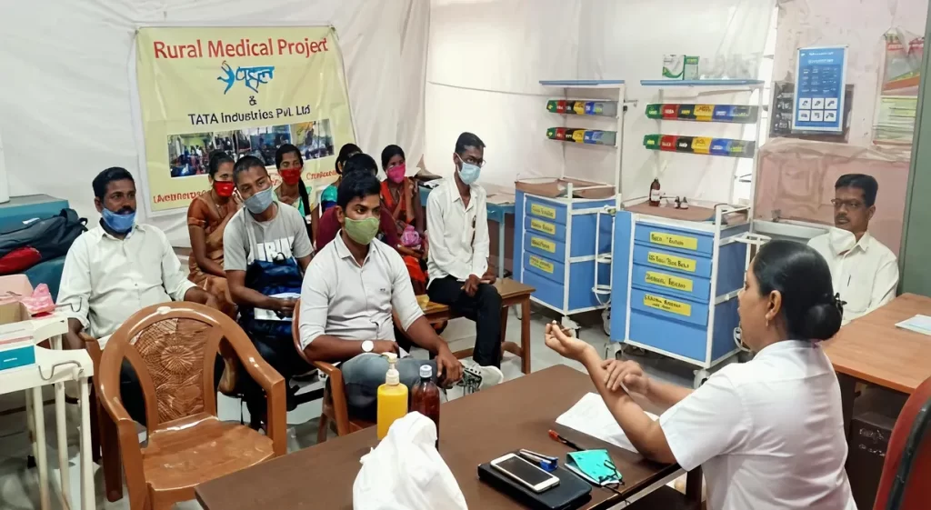 Rural health service in tribal villages at Karjat, Maharashtra